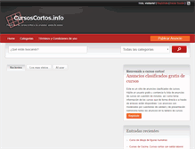 Tablet Screenshot of cursoscortos.info